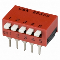 BPA05K SWITCH DIP SIDE-ACTUATED 5POS
