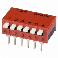 BPA06K SWITCH DIP SIDE-ACTUATED 6POS