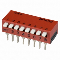 BPA08K SWITCH DIP SIDE-ACTUATED 8POS