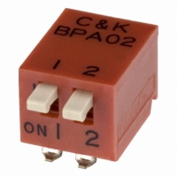 BPA02SK SWITCH DIP SIDE-ACT SMD 2POS