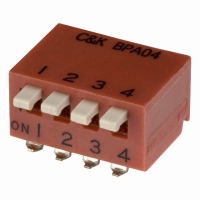 BPA04SK SWITCH DIP SIDE-ACT SMD 4POS