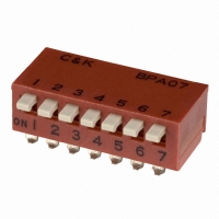 BPA07SK SWITCH DIP SIDE-ACT SMD 7POS