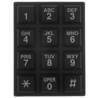 84LS-AB2-113-N KEYPAD RUBBER 3X4