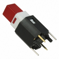 CFPB-1CC-2R6W SWITCH PB RED 6MM SQR ILL LED