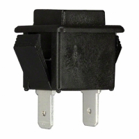 1412N8C2 SWITCH PB SPST-NC 3A BLACK CAP