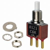 8125SHCBE SWITCH PB SPDT TPC MNT .4VA