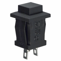 PS1057ABLK SWITCH PB SPST MOM 3A BLK CAP