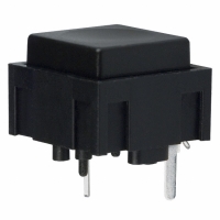 320E11BLK SWITCH PB SPST MOM SQ BLK PCB