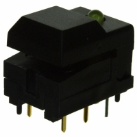 5501MBLKYEL SWITCH PB SPDT MOM BLK W/YEL LED