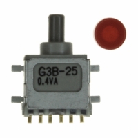 G3B25AH-R-XC SW PB DPDT PLNGR RED CAP RA SMD