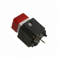 CFPB-1CC-1R1W SWITCH PB RED 11MM SQR