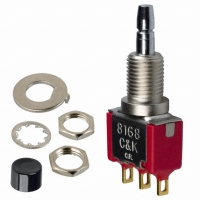 8168LHZBE2 SWITCH PB SPDT MOM SOLDER LUG