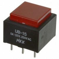 UB15SKW03N-C SW PB SPDT LOPRO SQ RED CAP PCB