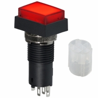 KB16RKW01-5C-JC SWITCH PB ILLUM SPDT ALT RED SLD