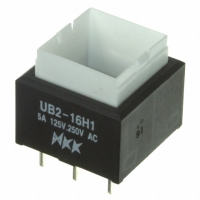 UB216SKW035F SWITCH PB SPDT SQ GREEN ILLUM PC