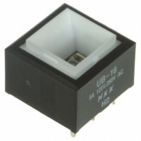 UB16SKW036G SWITCH PB SPDT SQ BLUE ILLUM PCB