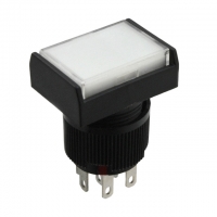 YB25RKG01-2CF05-JB SWITCH PB DPDT RED/GRN LED ILLUM