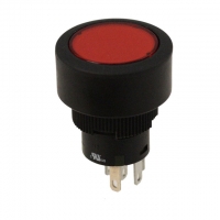 YB215CWCKW01-5C-CB SWITCH PB SPDT BRGHT RED ILLUM