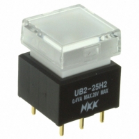 UB225SKG036B-3JB SWITCH PB DPDT SQ WHITE ILLUM PC