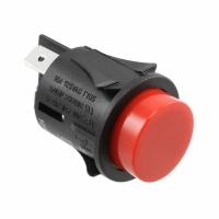 PR144C1900 SWITCH PB SPST 16A RED .250