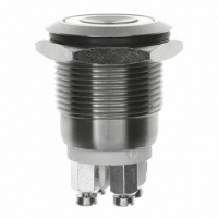 MPI001/TERM/WH SWITCH PB SPST 50MA SS WHT SCREW