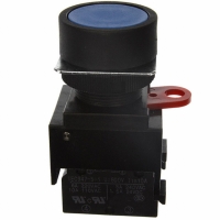 A22-FA-10A SWITCH PB ROUND ALT SPST-NO BLUE