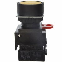 A22-FY-10A SWITCH PB ROUND ALT SPST-NO YEL