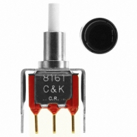 8161SH9V3BE2 SWITCH PB ON-ON ALT ACTION BLK