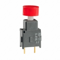 AB11AP-HC SW PB SPST STRAIGHT RED CAP PCB