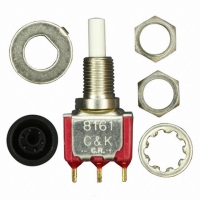 8161SHZGE2 SWITCH PB SPDT ALT-ACT SLD LUG