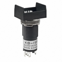 KB15RKW01B SWITCH PB SPDT MOM RECT SLD LUG