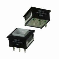 UB15KKW01N-E SWITCH NONILLUM PB SPDT SQ SLD