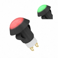 AP2N002SZBE SW PB MOM RED/GREEN LED NO CAP