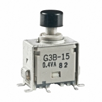 G3B15AB-XA SW PB SPDT PLNGR BK CAP BRKT SMD