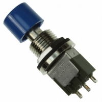 MB2011SB3W01-DG SWITCH PB SPDT SLV SLD LUG BLUE