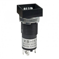 KB15SKW01/U SWITCH PB SPDT MOM SQ SLD LUG UL