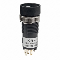 KB16CKG01 SWITCH PB SPDT ALT RND GOLD SLD
