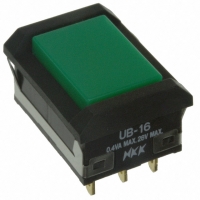 UB16NBKG01N-F SWITCH PB SPDT RECT GOLD SLD LUG