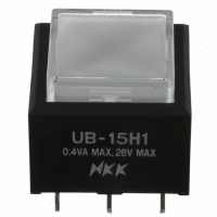 UB15SKG035F-JB SW PB SPDT LOPRO GRN ILL SQ PCB