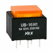 UB16SKW035D-DD SW PB SPDT LOPRO AMB ILL SQ PCB