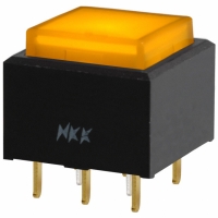 UB25SKG035D-DD SWITCH PB ILLUM DPDT SQ PCB AMB