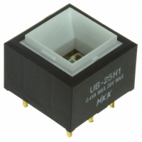 UB25SKG035F SWITCH PB DPDT SQ GREEN ILLUM PC