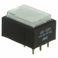 UB16RKG035F-JB SW PB SPDT LOPRO GN ILL RECT PCB