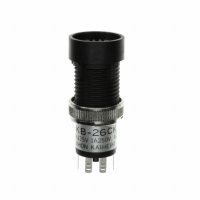 KB26CKW01 SW PB DPDT ALT RND SILVER SLD MT