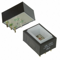 UB15RKG035C SWITCH PB SPDT RECT RED LED PCB