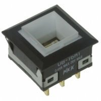 UB16KKG015D SWITCH PB SPDT SQ AMB ILLUM SLD