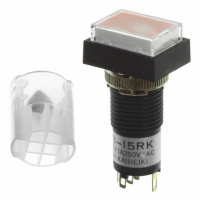 KB15RKW01-05-JC SW PB ILLUM SPDT MOM RECT RD SLD