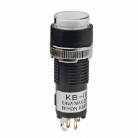 KB16CKG01-5F-JB SW PB ILLUM SPDT ALT RND GN SLD