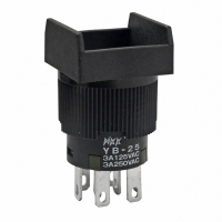 YB25SKW01 SWITCH PB DPDT SILVER SOLDER LUG