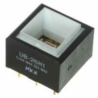 UB26SKG035C SWITCH PB DPDT SQ RED ILLUM PC